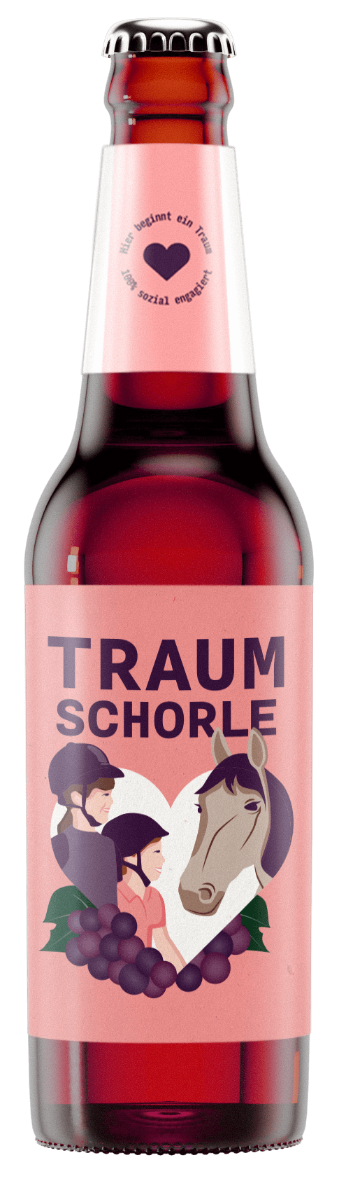 Traumschorle Traubensaft Flasche.