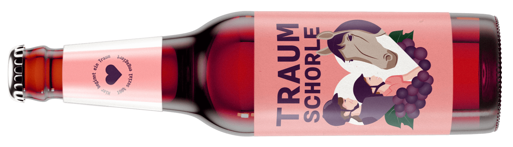Traumschorle Traubensaft Flasche.